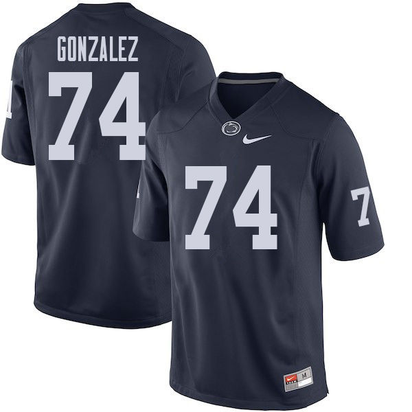 Men #74 Steven Gonzalez Penn State Nittany Lions College Football Jerseys Sale-Navy - Click Image to Close